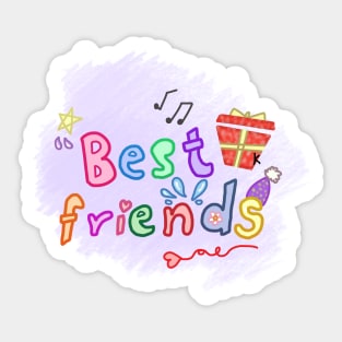 Be My Best Friend Sticker